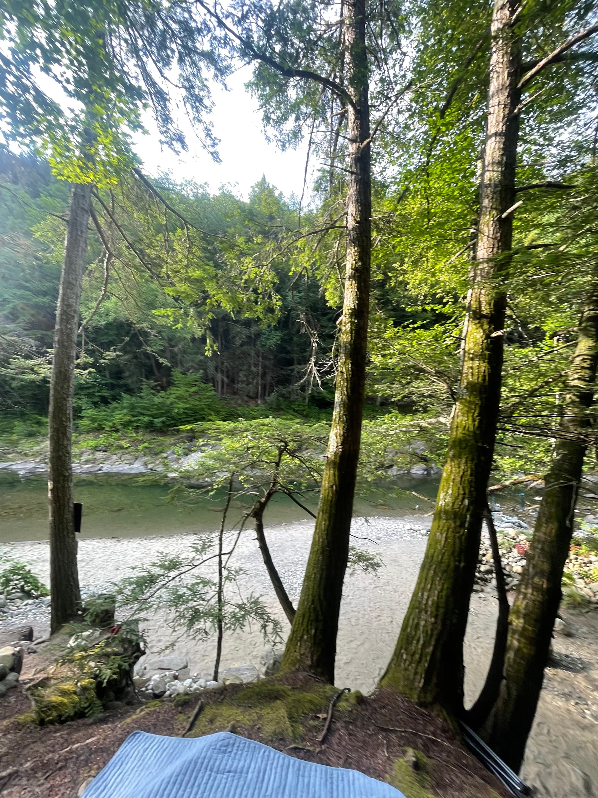 Rock River path — river bank and trail, Newfane, VT